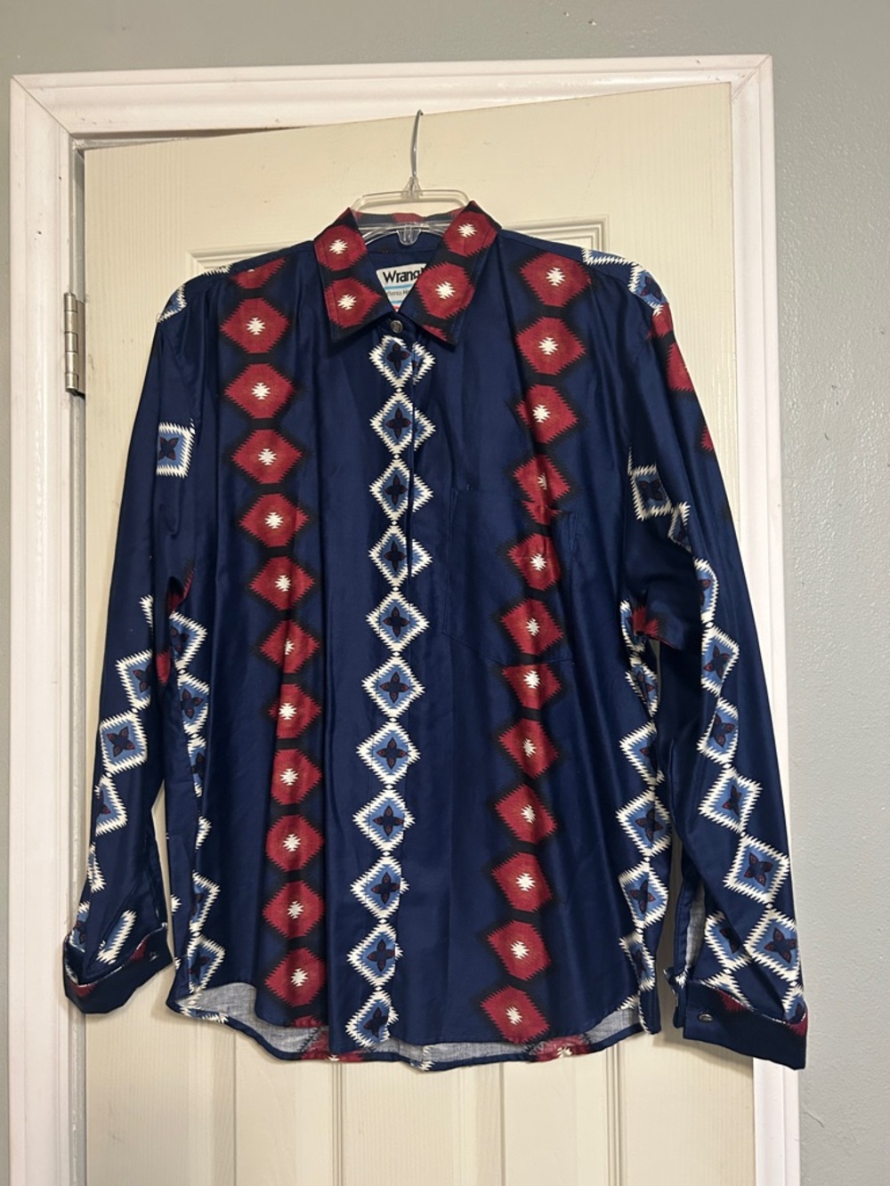 💲SUPERSALE💸💲 Wrangler blue shirt authentic western apparel